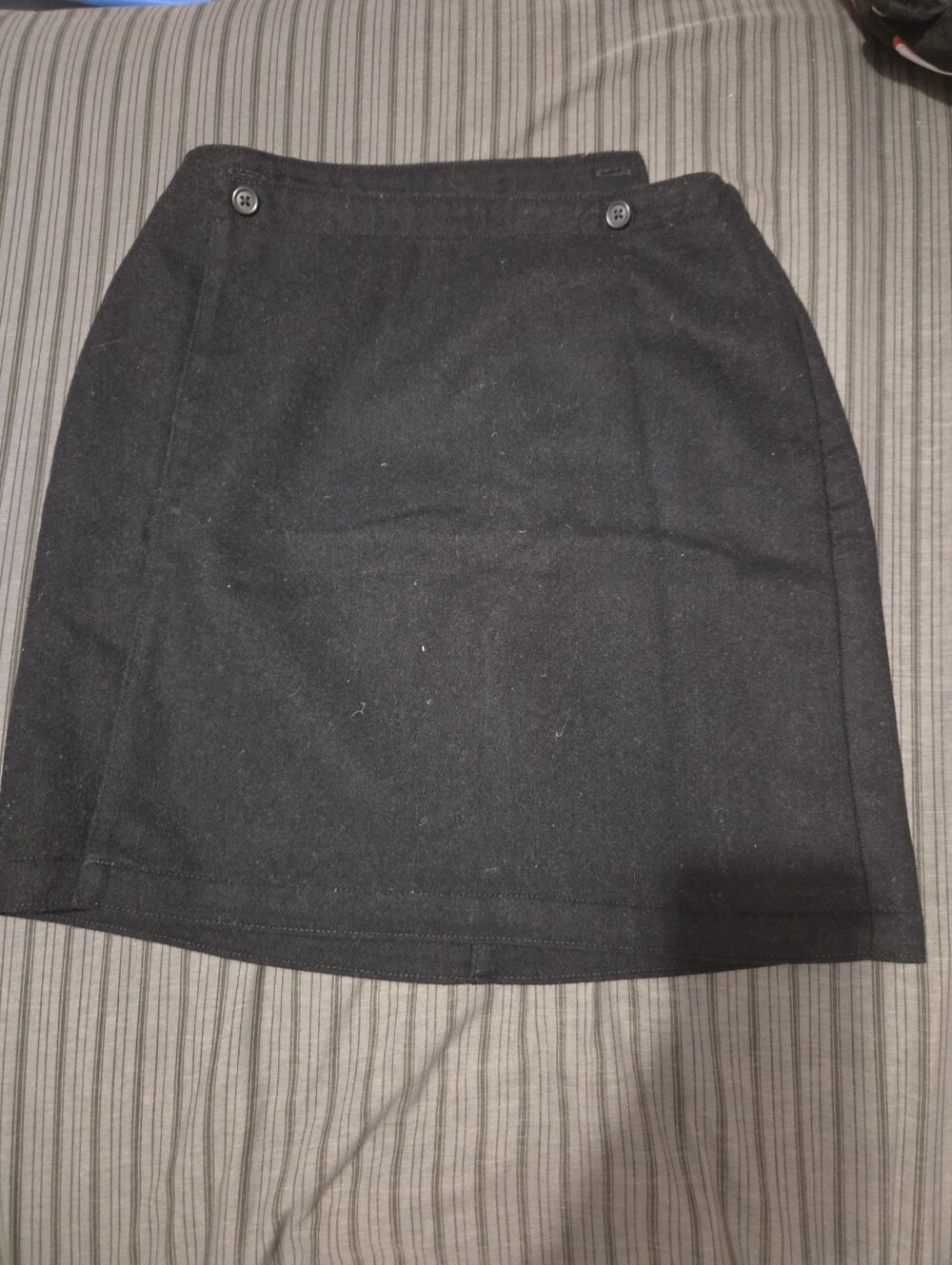 Black GAP wrap-around miniskirt